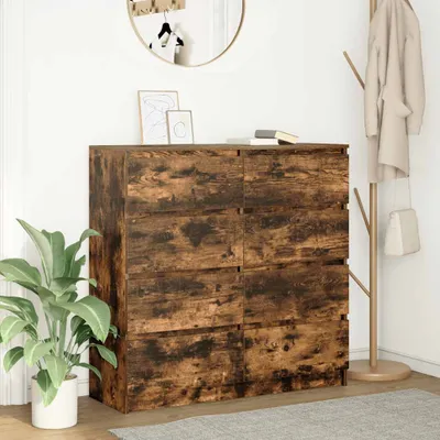 Zdjęcie produktu dla vidaXL Kredens dąb wędzony 100x35x99 cm materiał drewnopochodny