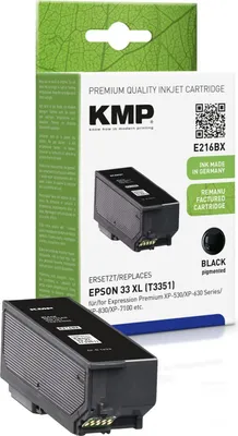 Produktbild von KMP E216BX Tintenpatrone schwarz kompatibel mit Epson T 3351 XL