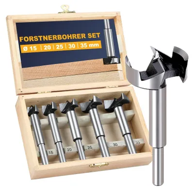Productafbeelding van Solidchoice - Forstnerboorset 5-delig met Wolfraamstaal en Opbergkoffer