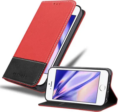 Image de Cadorabo Housse pour Apple iPhone 6 / 6S Housse de protection en rouge SHandyhülle Book Case Etui simili-cuir
