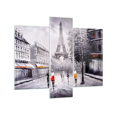 Produktbild von Bilder auf glas - Architektur Paris Eiffle Frankreich - 95x80cm - Glasbilder - Wandbilder - Kunstdruck - Wanddekoration aus Glas - Glas Bilder - Wandbild auf Glas - GCB95x80-2961