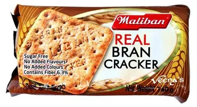 Zdjęcie produktu dla Krakersy z otrębami Maliban Real Bran Cracker 140g - pełnoziarnisty smak