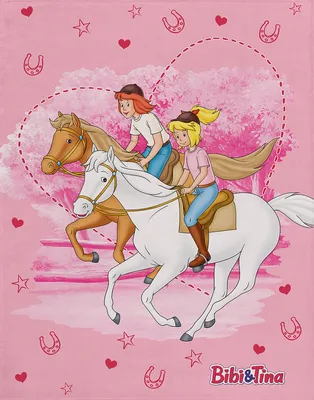 Produktbild von Bibi und Tina Freunde Decke 130x170 cm Kuscheldecke passend zur Bettwäsche