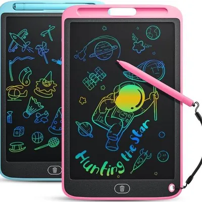 Obrázek produktu pro Digitální kreslicí tablet 10 palců, modro-růžový, pro děti