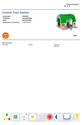 Productafbeelding van BRIO World - 33649 Nieuw centraal station met ticketautomaat