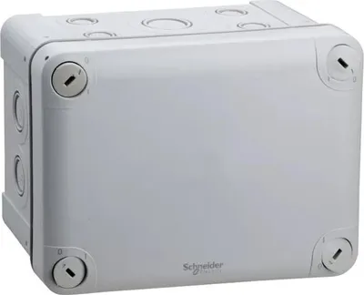 Obrázok produktu pre Schneider Electric Mureva BOX, rozvodná skrinka, lisovacia doska 8xM12/16+4xM16/20+2xM20/25, 150x105x80 mm ENN05087