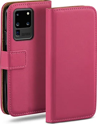 Produktbild von moex® Book Case kompatibel mit Samsung Galaxy S20 Ultra / 5G - Hülle 360 Grad klappbar, Pink