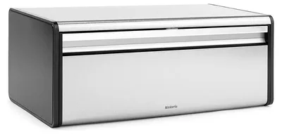 Obrázek produktu pro Brabantia Matte Steel Fall Front Bread Box, Obdélníkový, Nerezová ocel, 463 mm, 249 mm, 186 mm, 2,3 kg