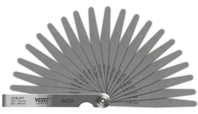 Produktbild von Vogel Fühlerlehre INOX 20 Blätter 0,05-1,0mm, 413107