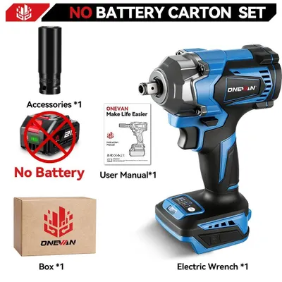 Immagine prodotto di Avvitatore a impatto a batteria - 18 V brushless - 1200 Nm, 6800 giri/min, 7200 colpi/min, attacco quadrato da 1,27 cm, senza batteria - Braun