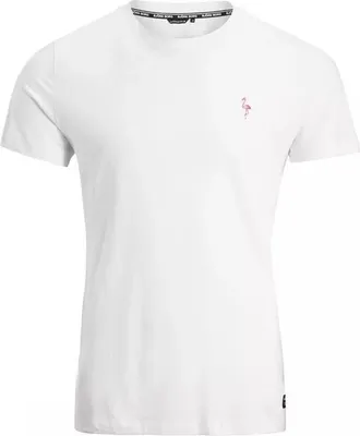 Produktbild von Björn Borg - Herren - Wit Flamingo T-Shirt - Rosa/Weiß - Gr. M