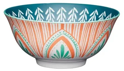 Image de KitchenCraft ECMKCBOWL29SET - Set de bols de céramique avec des feuilles et des rayures design of, couleur grise