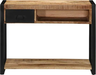 Zdjęcie produktu dla vidaXL Stolik konsola 100x35x75 cm Surowe lite drewno mango