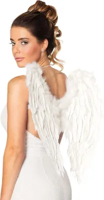 Produktbild von Engel Flügel weiß - Faschingskostüm Damen Karneval