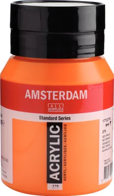 Produktbild von Royal Talens Acrylfarbe Amsterdam 500 ml Azo Orange Malen