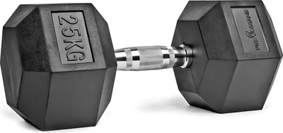 Produktbild von Kurzhantel 25 kg, Hexagon Hantel, oberfläche aus Gummi, Gymnastikhanteln für Krafttraining, Zuhause, Workout, Fitness