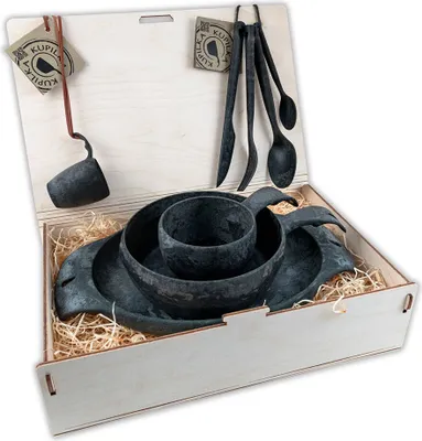 Produktbild von Kupilka PREMIUM Geschirrset, schwarz