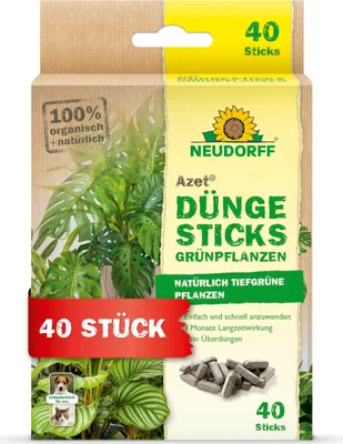 Produktbild von Neudorff  - Azet DüngeSticks für Grünpflanzen 40 Sticks
