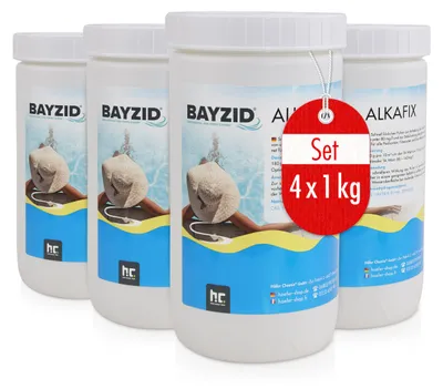 Produktbild von 4x1 kg BAYZID® Alkafix zur Anhebung der Alkalinität (TA) und Stabilisierung vom pH Wert