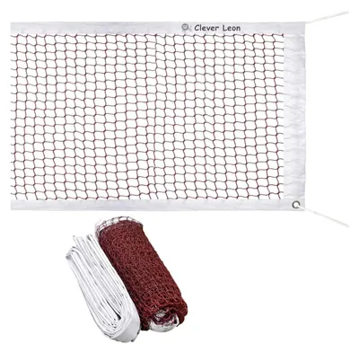 Produktbild von Clever Leon Volleyball Netz - Beachvolleyball - Badminton - Tennis - 6.5 x 0.75 m - UV-beständig - Wasserdicht - Bordeaux