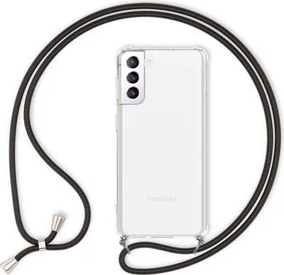 Obrázok produktu pre NALIA Puzdro na mobilný telefón s retiazkou pre Samsung Galaxy S22, priehľadné ochranné puzdro a šnúrka na mobilný telefón na zavesenie okolo krku