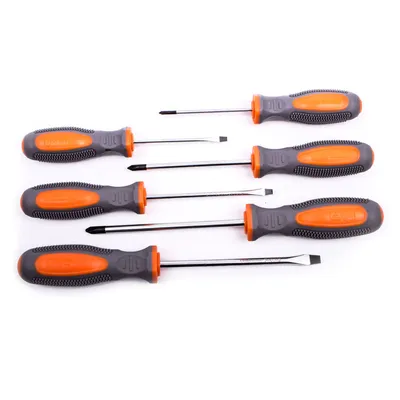 Produktbild von Werckmann Schraubendreher Set 6 tlg, magnetische Spitzen, Antirutsch Griff