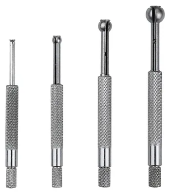 Imagen del producto de Juego de cuatro medidores de perforación, de 3 a 13 mm, para medir diámetros de agujeros y ranuras