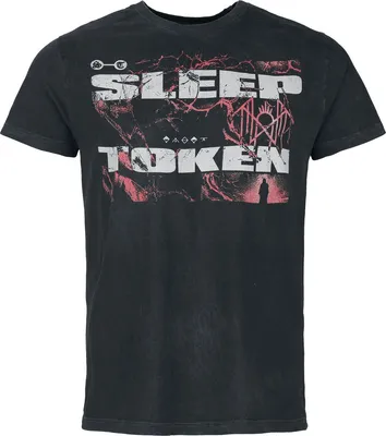Produktbild von Sleep Token T-Shirt Herren Texture schwarz/grau Band-Merch, Bands 100% Baumwolle S