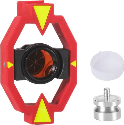 Productafbeelding van Koperen gecoate meetprisma met punt en adapter - Mini-prisma voor totalstationmeting Prisma constant -30