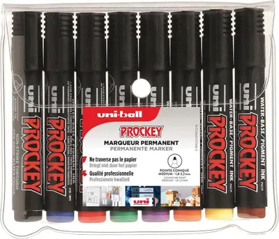 Immagine prodotto di uni-ball PM122/8 PF uni-ball Permanent-Marker PROCKEY PM122/8 PF, 8er-Set
