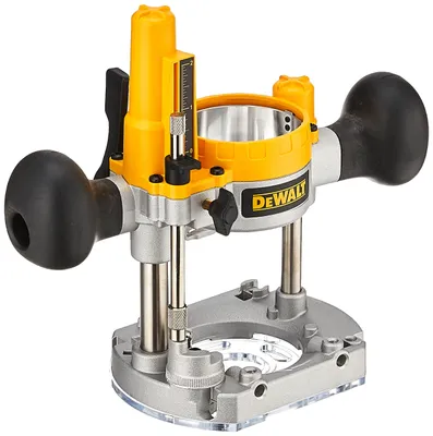 Productafbeelding van DEWALT duikbasis voor compacte bovenfrees, met stalen stangen voor een soepele duikbeweging (DNP6)
