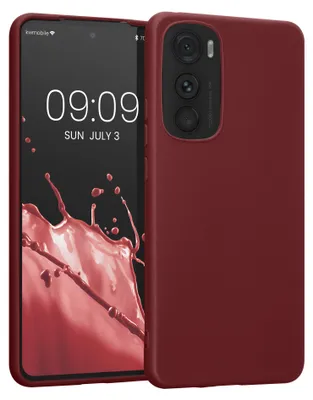 Produktbild von kwmobile Handyhülle für Motorola Edge 30 Hülle - TPU Case - Kabelloses Laden - Schutzhülle Cover in Bordeaux Violett