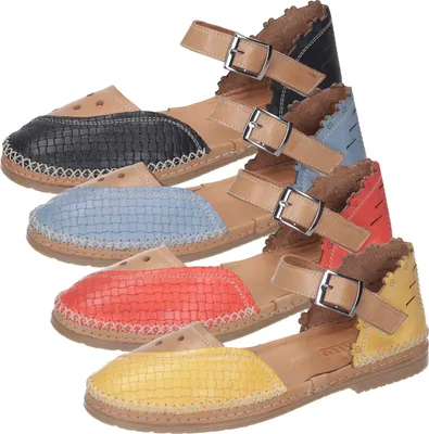 Produktbild von Manitu Damen Sandalen Sandaletten Leder 910000, Größe:42 EU, Farbe:Schwarz