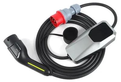 Obrázek produktu pro Nabíječka EV, přenosný režim 2, nastavitelný proud, typ 2 32 A, 3 fáze, 22 kW, 4 metry