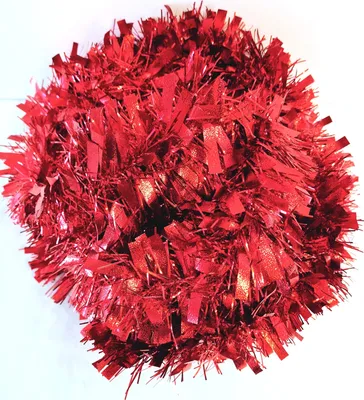 Produktbild von Lametta 5m Girlande Weihnachten Weihnachtsgirlande Christbaumschmuck Deko Breit LMT11 Rot