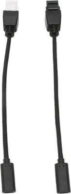 Obrázok produktu pre Adaptér USB-C na kábel typu Keystone – predĺženie kábla – otočná konštrukcia – 2 ks – čierny