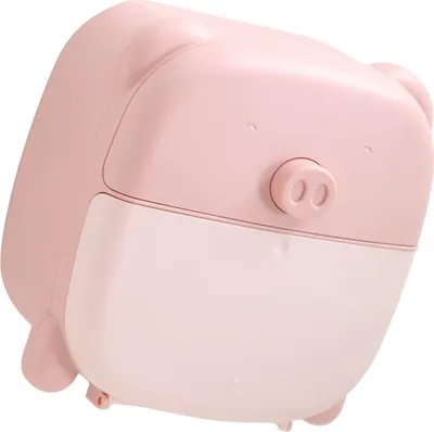 Image de Boîte à mouchoirs murale Cartoon Large Space Cute Lovely Tissue Paper Holder Case for Bathroom Pink Pig