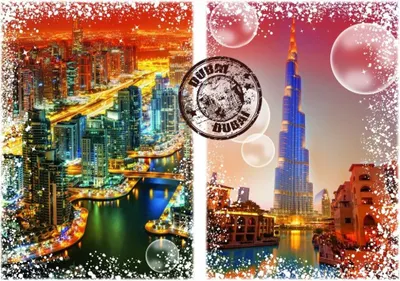 Immagine prodotto di Puzzle GRAFIK in tutto il mondo: Dubai 1000 pezzi