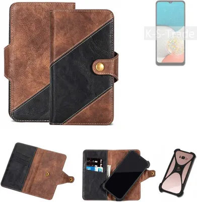 Produktbild von K-S-Trade Handyhülle Schutzhülle Bookstyle Case kompatibel mit Samsung Galaxy Wide5 Klapphülle Cover Hülle Schutztasche 1x