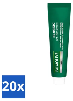 Produktbild von 20 x Palmolive Men Classic Scheercrème - Pflegend & Frisch - 100 ml - Vorteilspackung - 20 Stücke