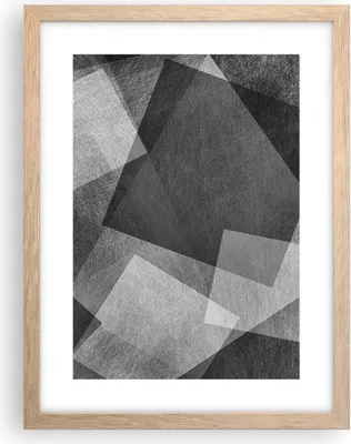 Produktbild von Gerahmtes Poster - Rahmen in heller Eiche - Abstraktion modern - 30x40 cm - Wand Bild - Wanddeko - Wandbilder - Wandposter - Bilderrahmen - Bilder - Kunstdruck - Wandbild - P2NPA30x40-3996