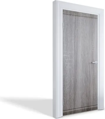 Produktbild von Türfolien Design Selbstklebende Wandsticker Türtapeten - Graue Holzstruktur - 95 x 205 cm