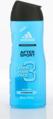 Produktbild von Adidas After Sport 3in1, Duschgel, 400 ml, Erwachsene, Männer, Körper & Haar, normale Haut