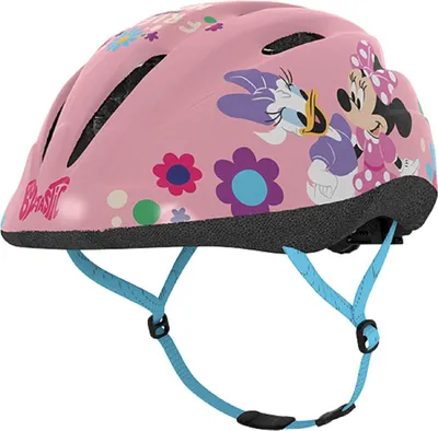 Produktbild von Minnie Mouse Kinderhelm „Friends make me Happy“ rosa | Größe S 48–52 cm