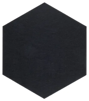 Zdjęcie produktu dla Płytka filcowa felly heksagon 01 - kształt: prostokątny, kolor: czarny, prostokątny: 40×46 cm