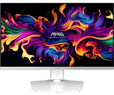 Produktbild von MSI MAG 272QPWDE QD-OLED X28, 67,3 cm (26.5"), 2560 x 1440 Pixel, Wide Quad HD, QD-OLED, 0,031 ms, Weiß