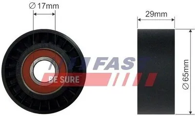 Produktbild von FAST FT44554 Spannrolle Keilrippenriemen 65mm für FIAT PUNTO (188) BRAVO II (198) Doblo Kombi (119, 223) für ALFA ROMEO 147 (937)