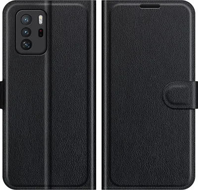 Produktbild von Mobigear Classic  POCO X3 GT Hülle Klapphülle Geldbörse - Schwarz