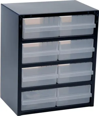 Produktbild von Kleinteilemagazin B357xT255xH435mm galvanisiertes Stahlbl.8 Schubl.