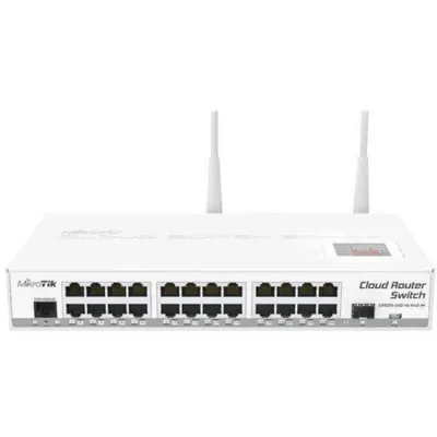 Immagine prodotto di MikroTik CRS125-24G-1S-2HnD-IN, Switch, 24x RJ45 1000Mb/s, 1x SFP, 1x USB, 2.4GHz WiFi
